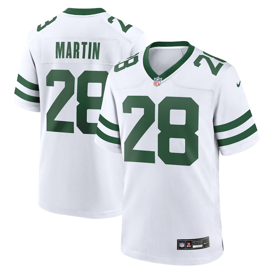 Curtis Martin 28 New York Jets Game Jersey Retired Player - Men White