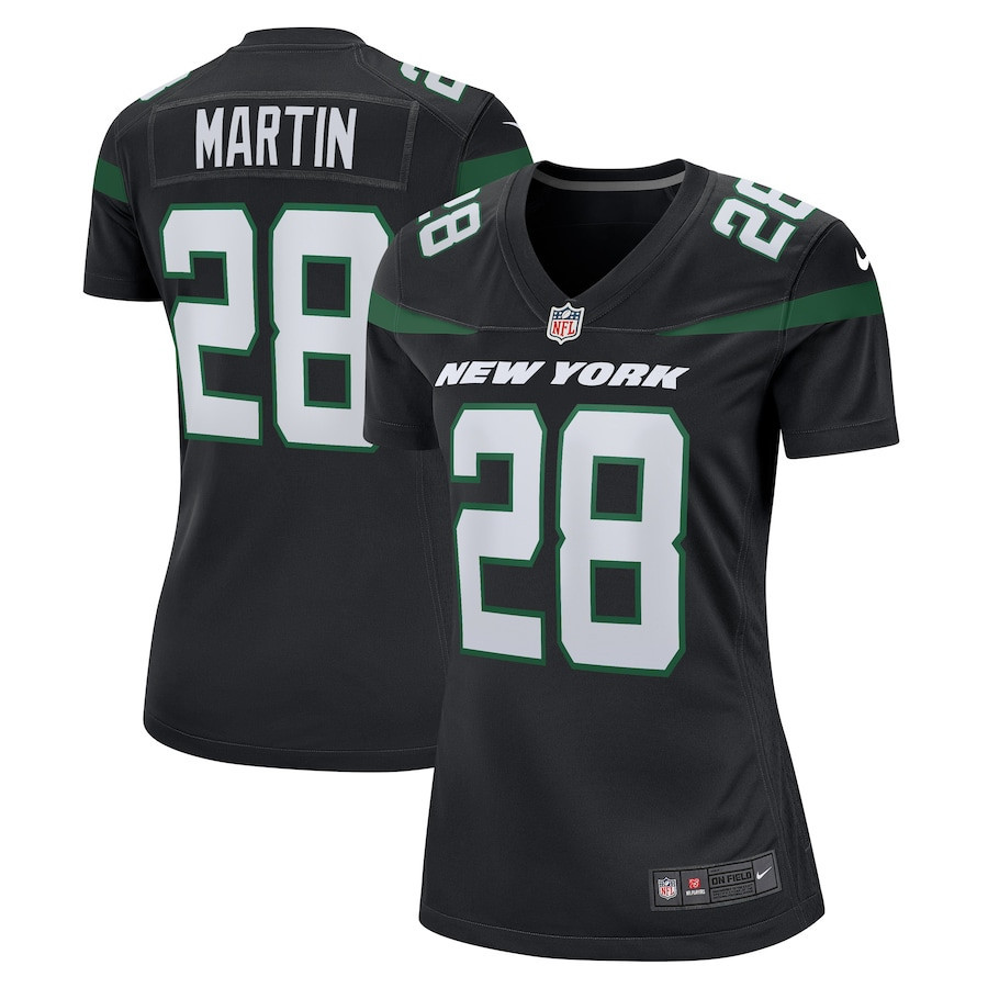 Curtis Martin 28 New York Jets Women Retired Jersey - Black