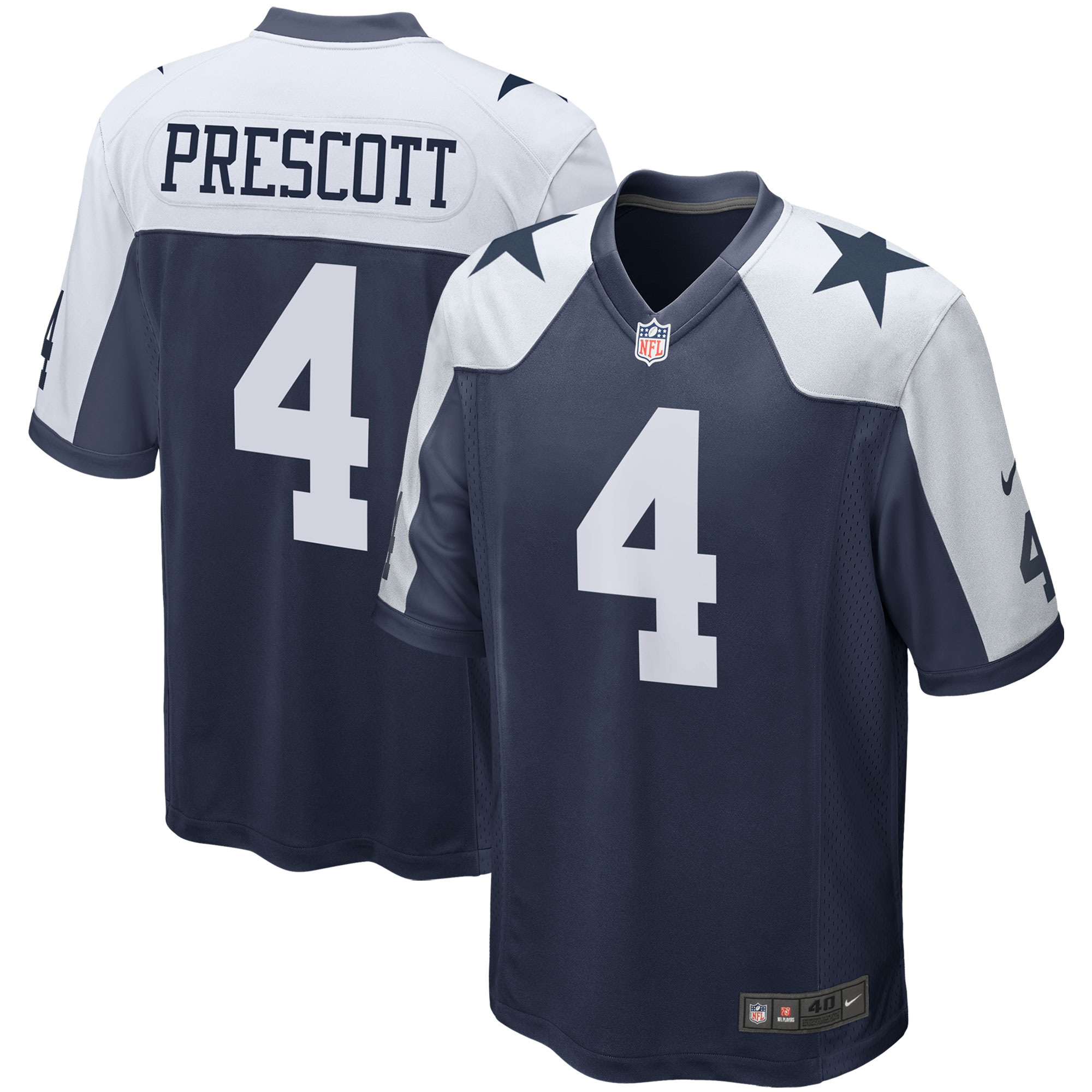 Dak Prescott Dallas Cowboys Alternate Game Team Jersey - Navy