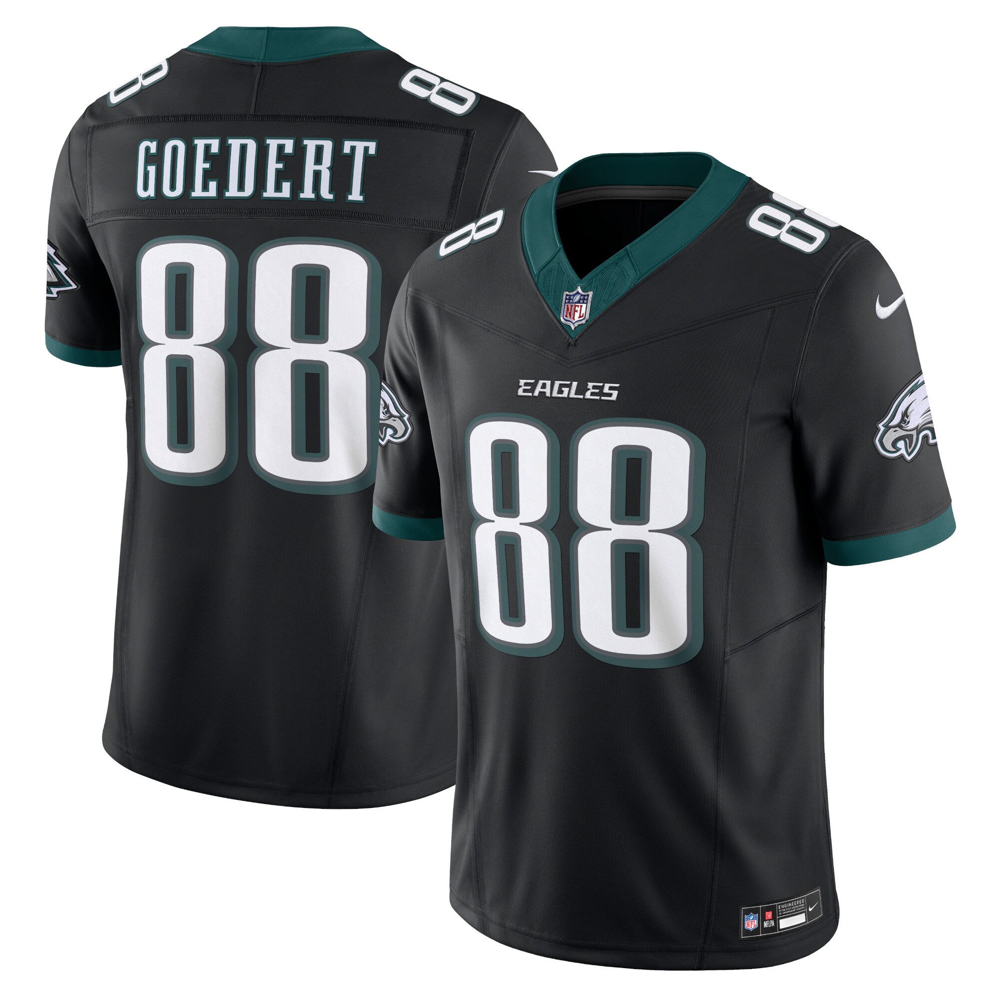 Dallas Goedert Philadelphia Eagles Alternate Vapor F.U.S.E. Limited Jersey - Black