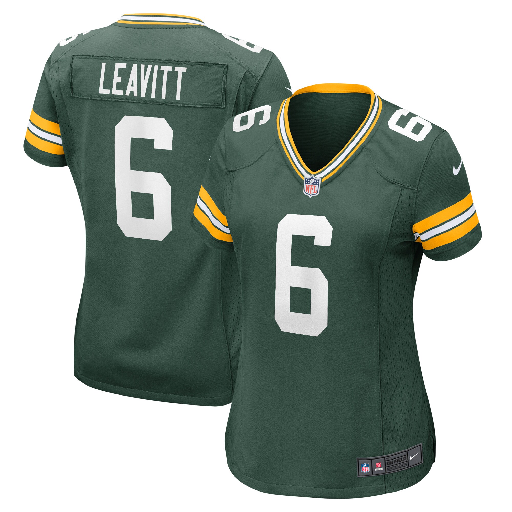 Dallin Leavitt Green Bay Packers Women's Game Player Jersey - Green