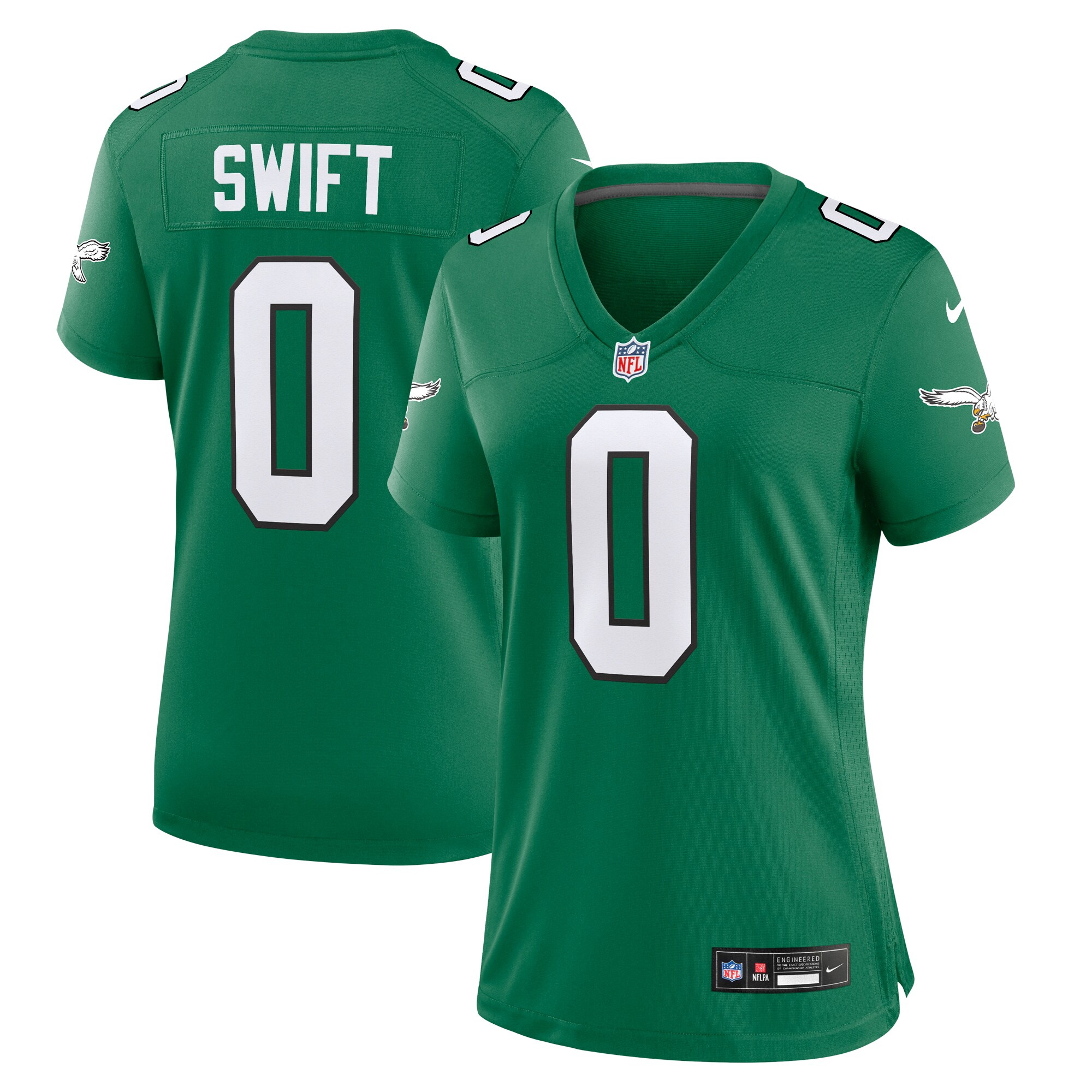 D'Andre Swift Philadelphia Eagles Women's Alternate Game Jersey - Kelly Green
