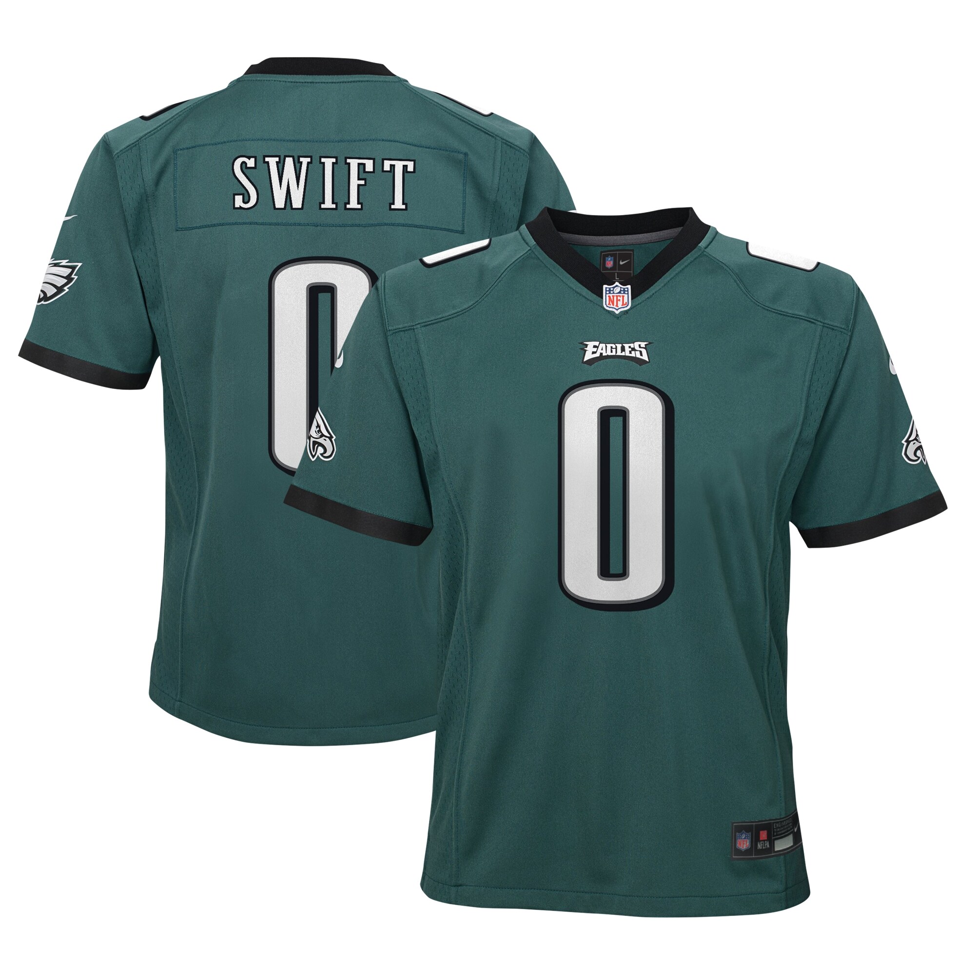 D'Andre Swift Philadelphia Eagles Youth Game Jersey - Green