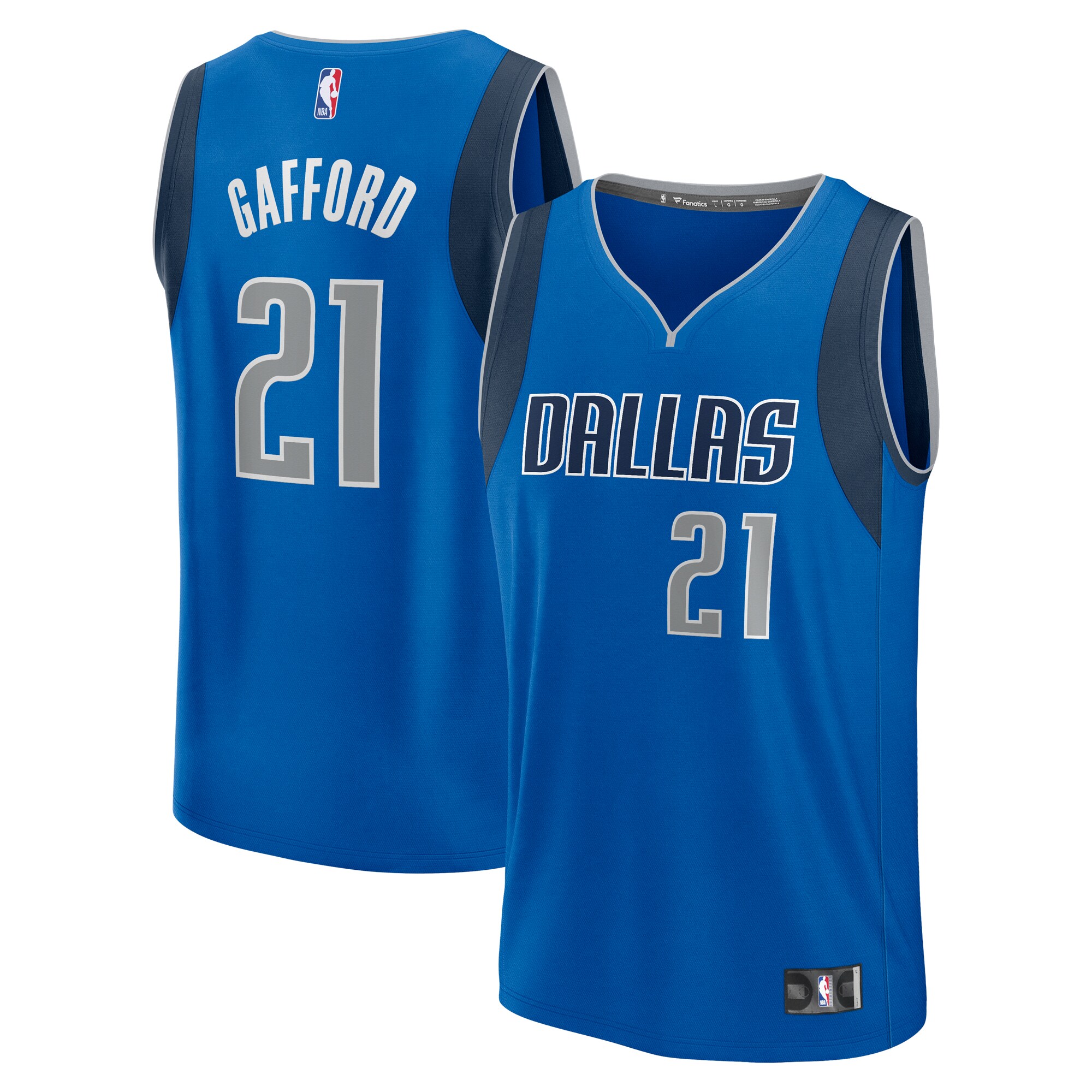 Daniel Gafford Dallas Mavericks Fanatics Fast Break Player Jersey - Icon Edition - Blue