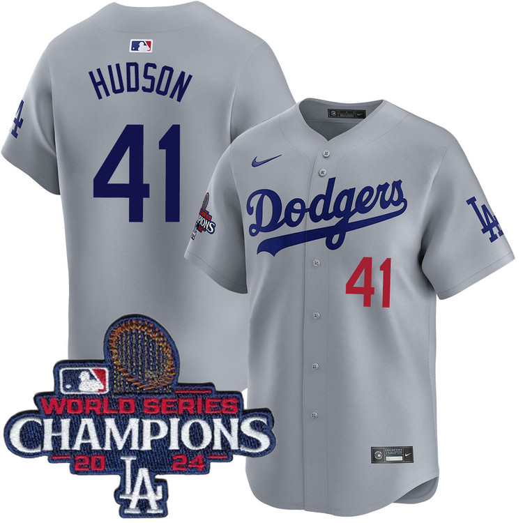 Daniel Hudson Los Angeles Dodgers Alternate Road Limited World Series Champions Jersey