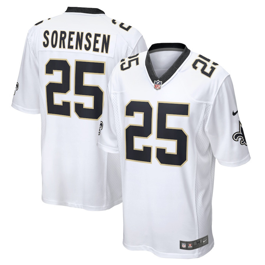 Daniel Sorensen 25 New Orleans Saints Game Jersey - Men, White