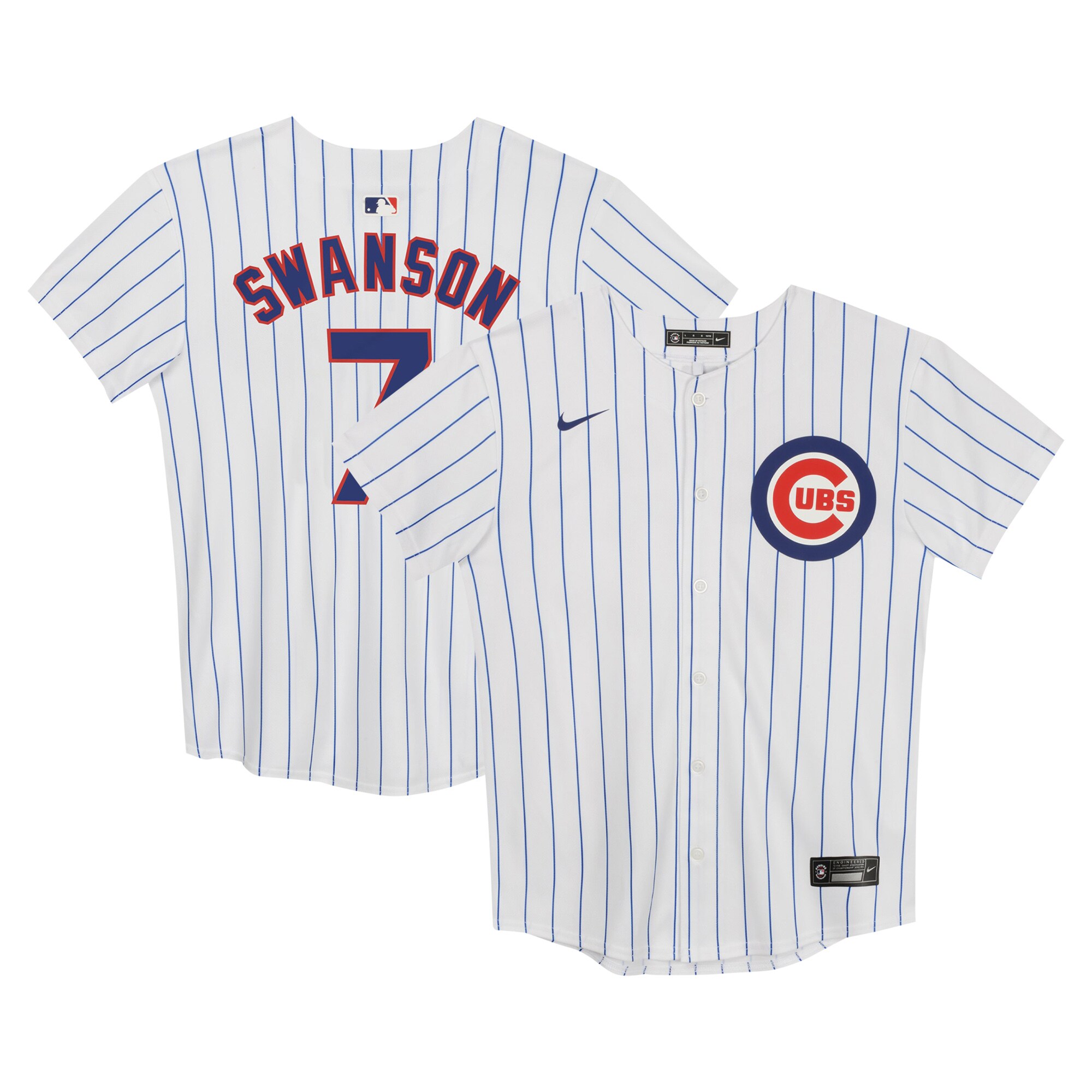 Dansby Swanson Chicago Cubs Preschool Home Game Jersey - White