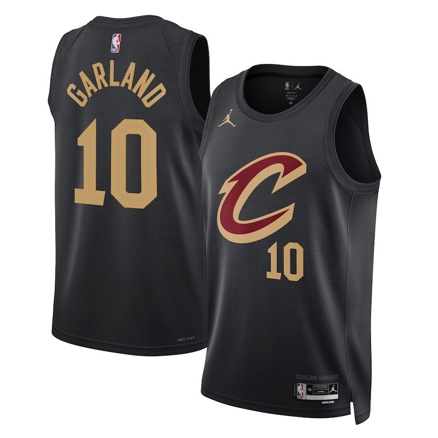 Darius Garland 10 Cleveland Cavaliers Unisex Swingman Jersey - Statement Edition - Black