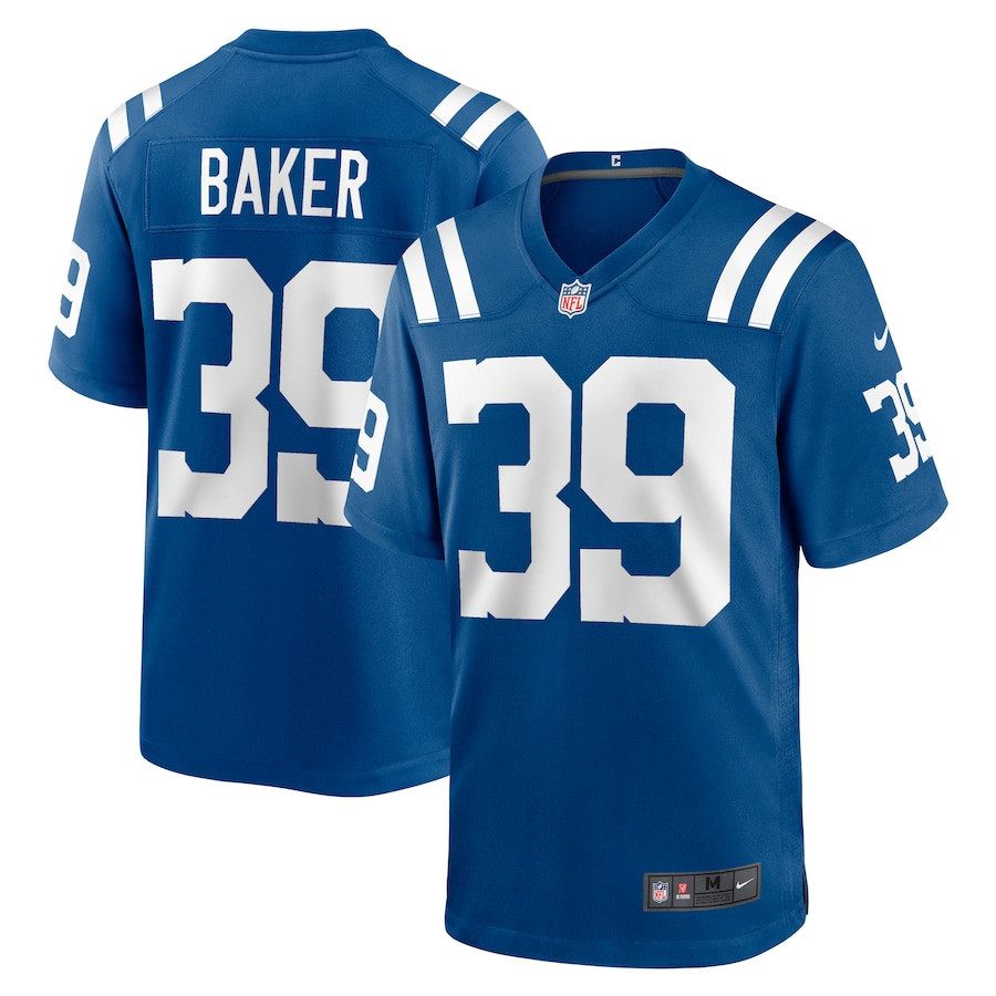 Darrell Baker Jr. 39 Indianapolis Colts Men Team Game Jersey - Royal