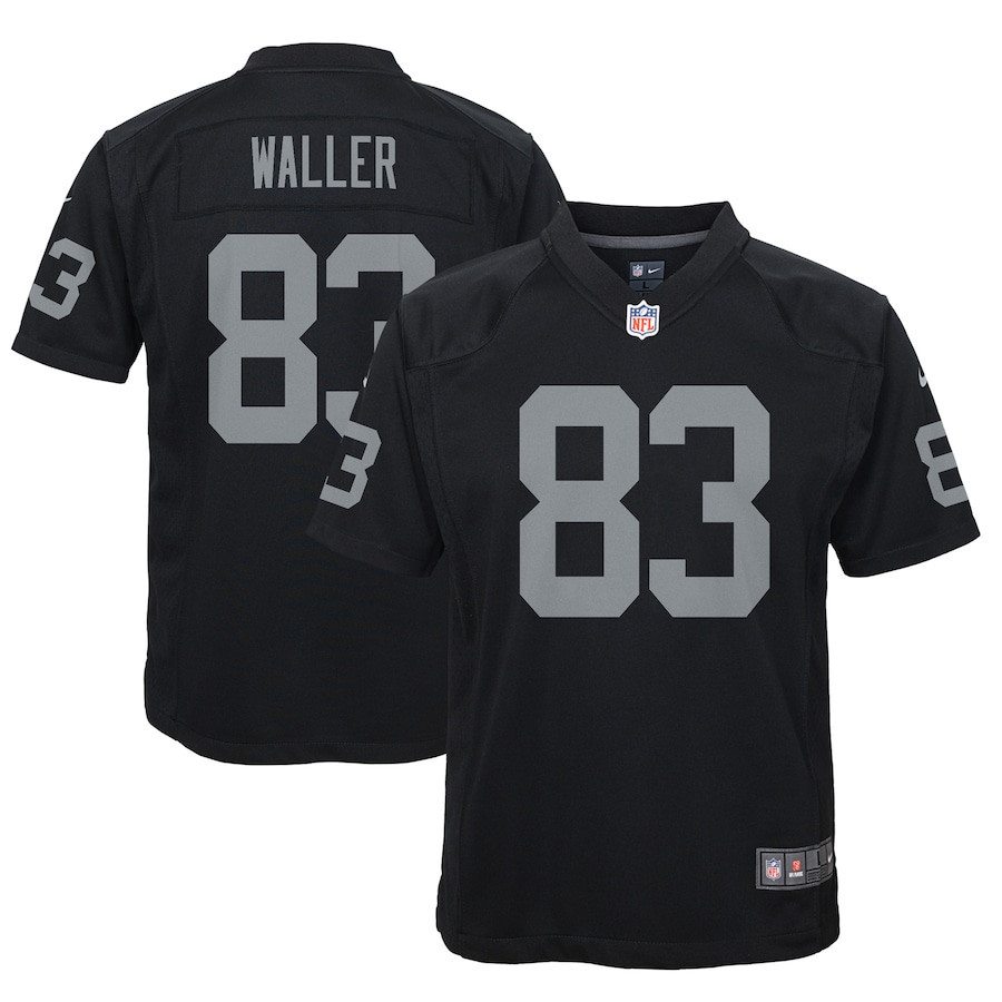 Darren Waller 83 Las Vegas Raiders YOUTH Game Jersey - Black