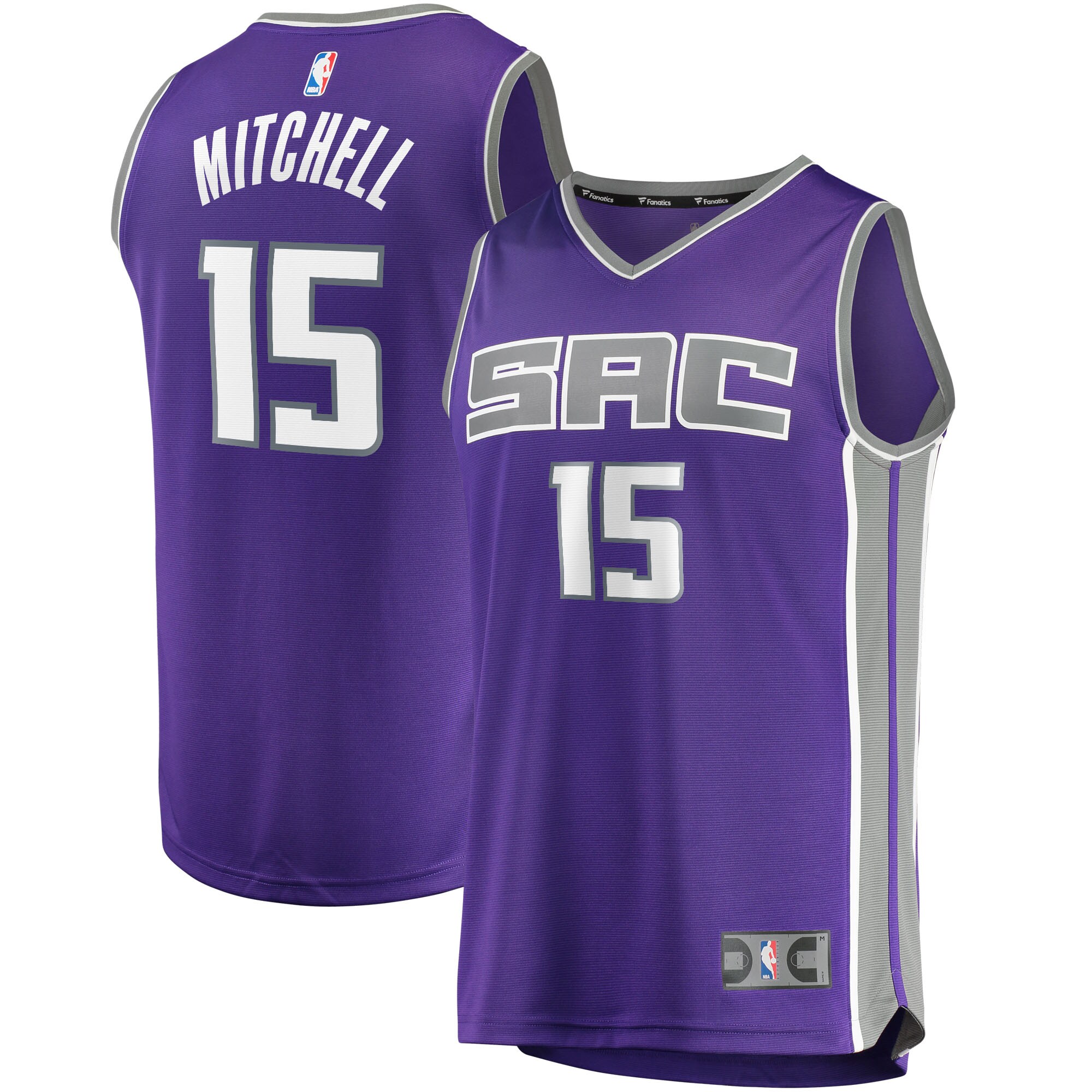 Davion Mitchell Sacramento Kings Fanatics Fast Break Replica Jersey - Icon Edition - Purple