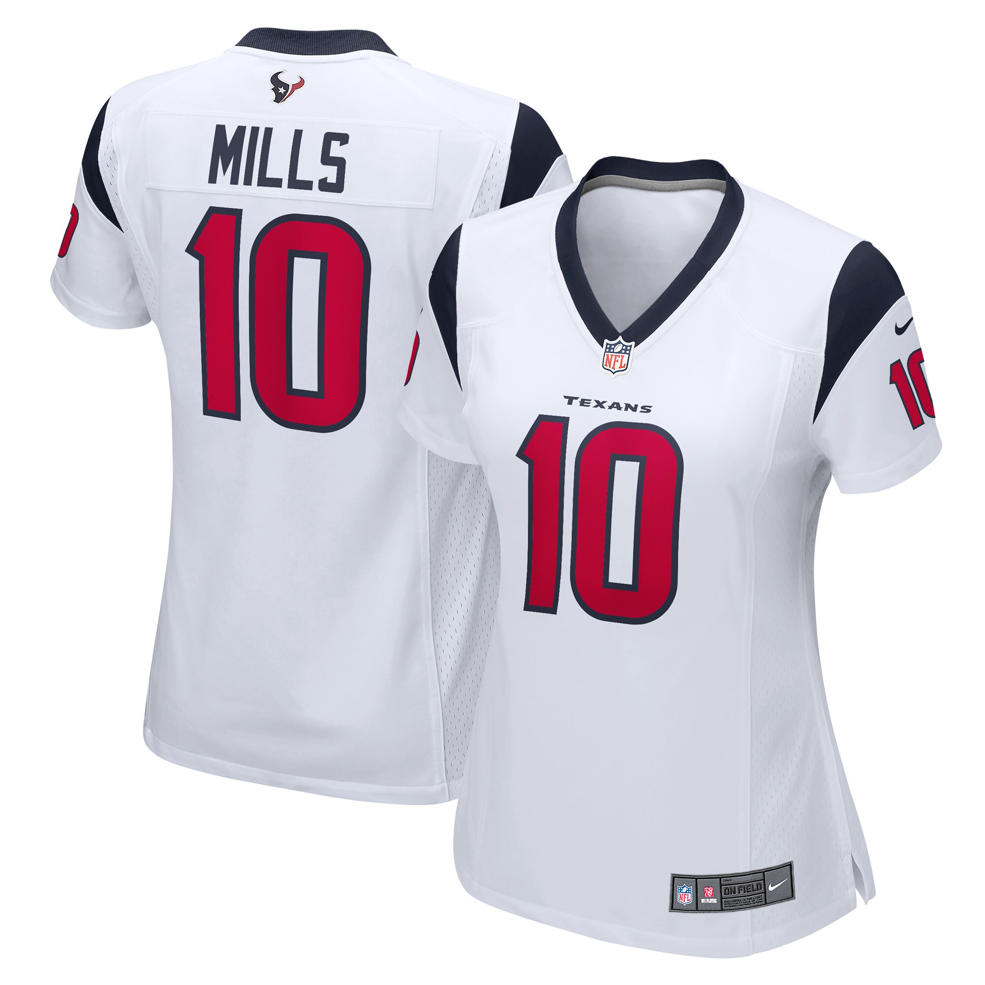 Davis Mills Houston Texans Women's Game Player Jersey - White