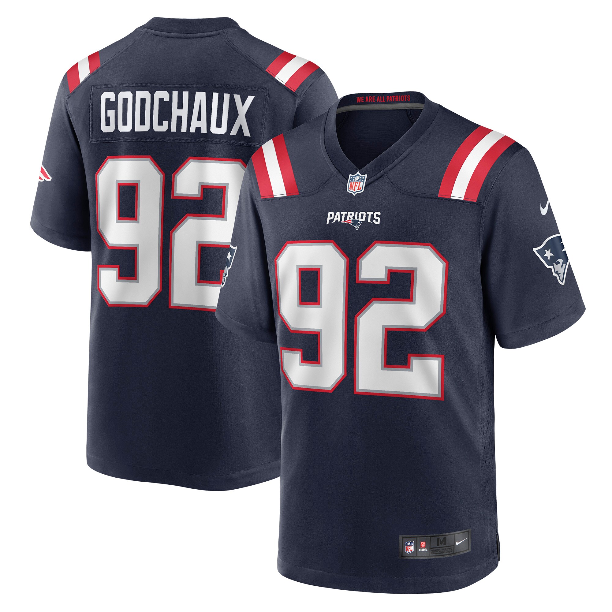 Davon Godchaux New England Patriots Game Jersey - Navy