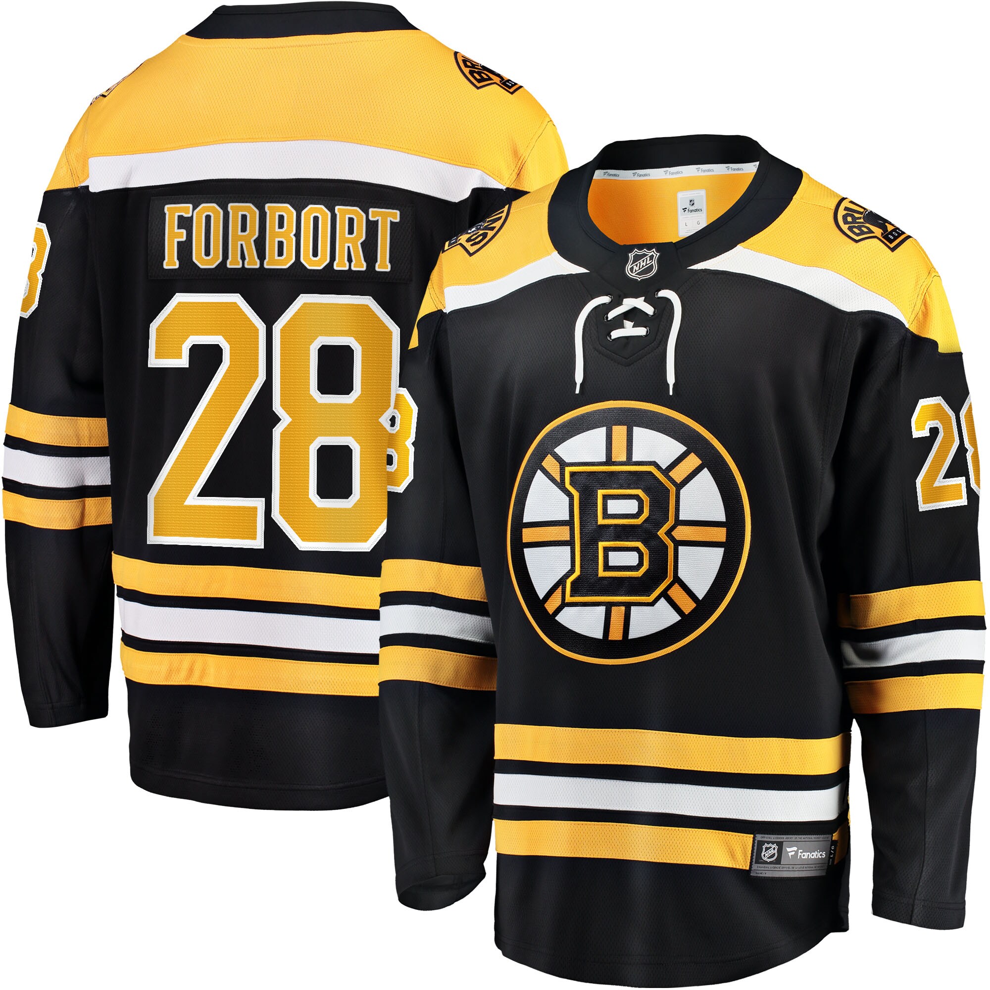 Derek Forbort Boston Bruins Fanatics Home Breakaway Player Jersey - Black