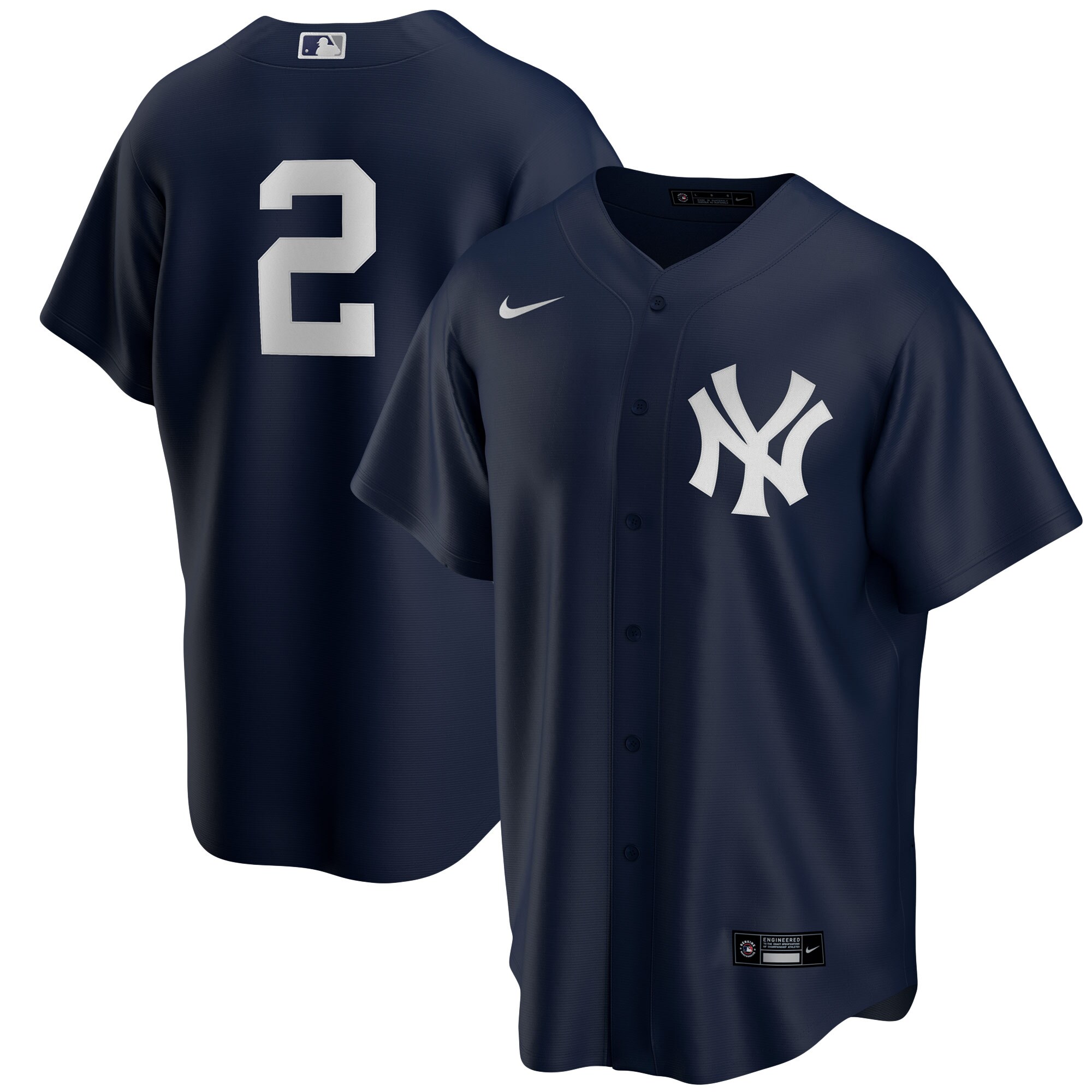 Derek Jeter New York Yankees Alternate Replica Player Jersey - Navy