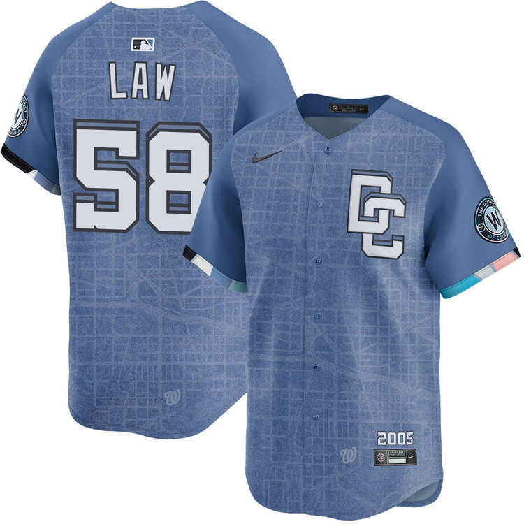 Derek Law Washington Nationals City Connect 2.0 Limited Jersey