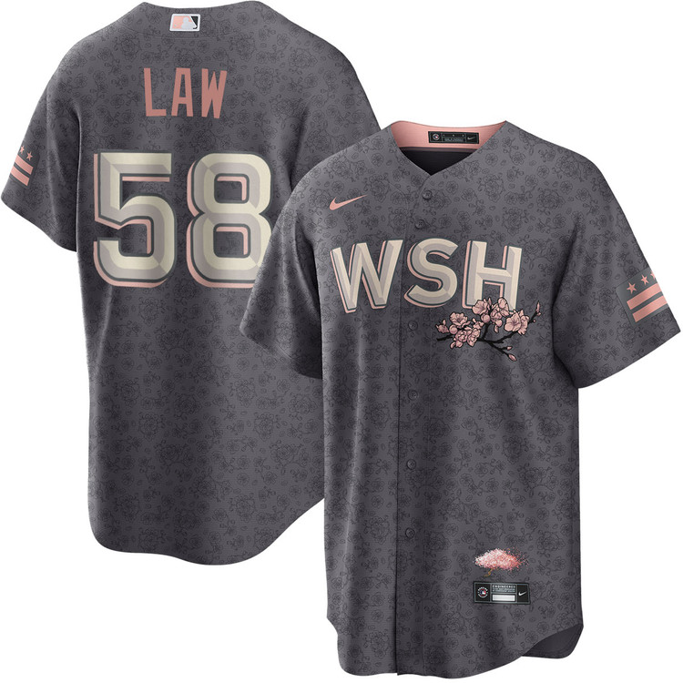 Derek Law Washington Nationals City Connect Jersey