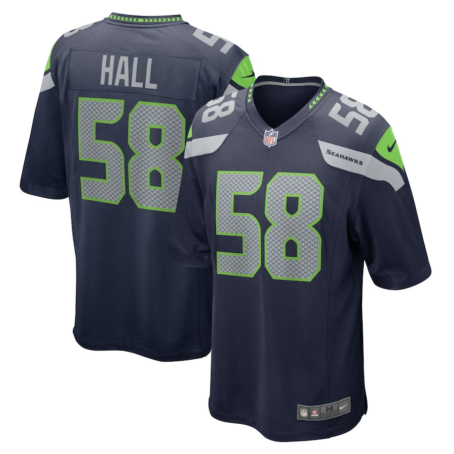 Derick Hall 58 Seattle Seahawks Men Game Jersey - College Navy