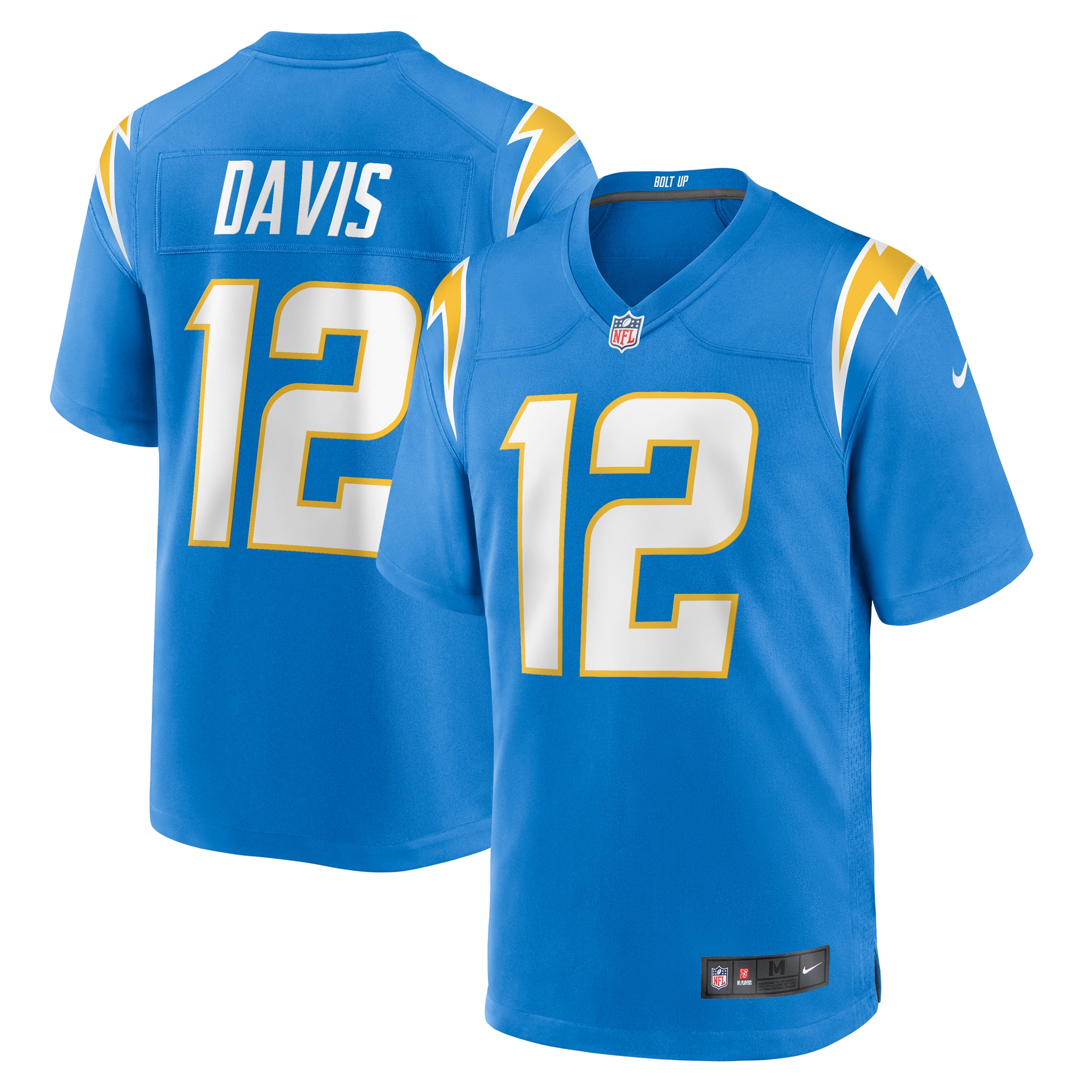 Derius Davis Los Angeles Chargers Team Game Jersey - Powder Blue