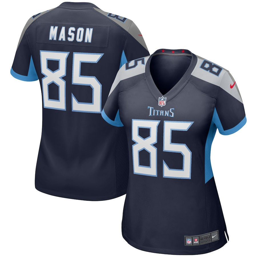 Derrick Mason 85 Tennessee Titans Women Game Retired Jersey - Navy