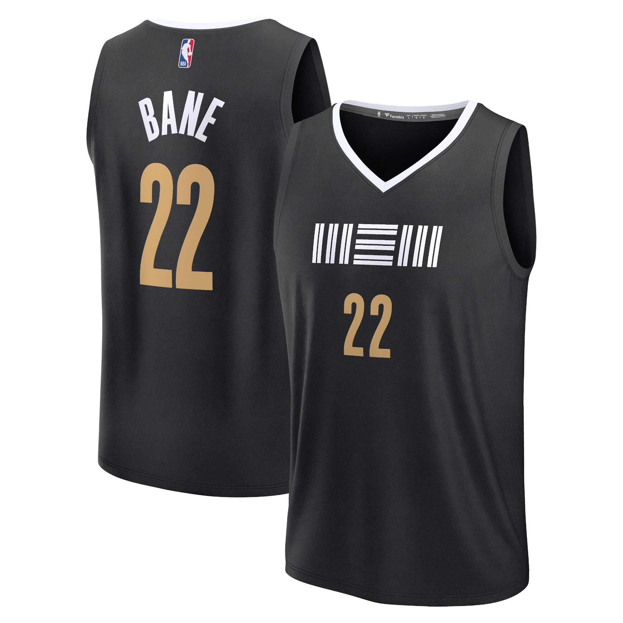 Desmond Bane Memphis Grizzlies Fanatics Fast Break Jersey - Black - City Edition