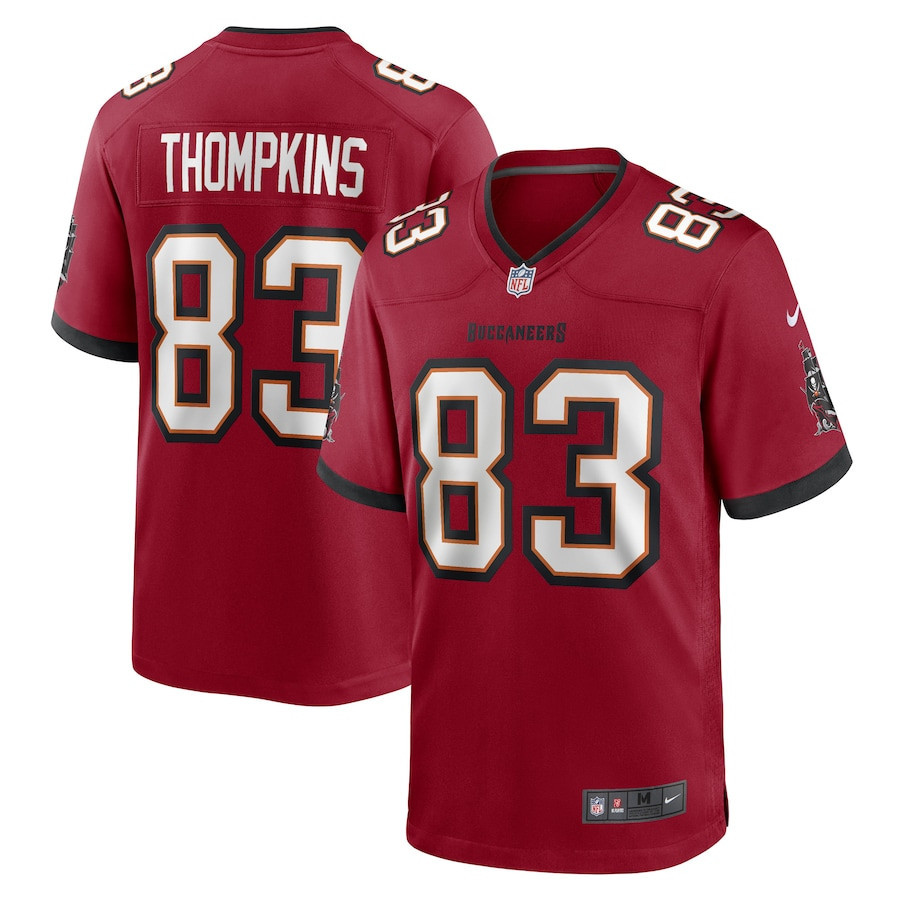 Deven Thompkins 83 Tampa Bay Buccaneers Men Game Jersey - Red