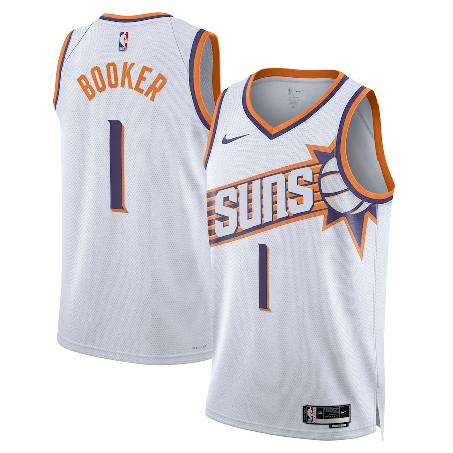 Devin Booker 1 Phoenix Suns 2023/24 Swingman Jersey - Association Edition - White