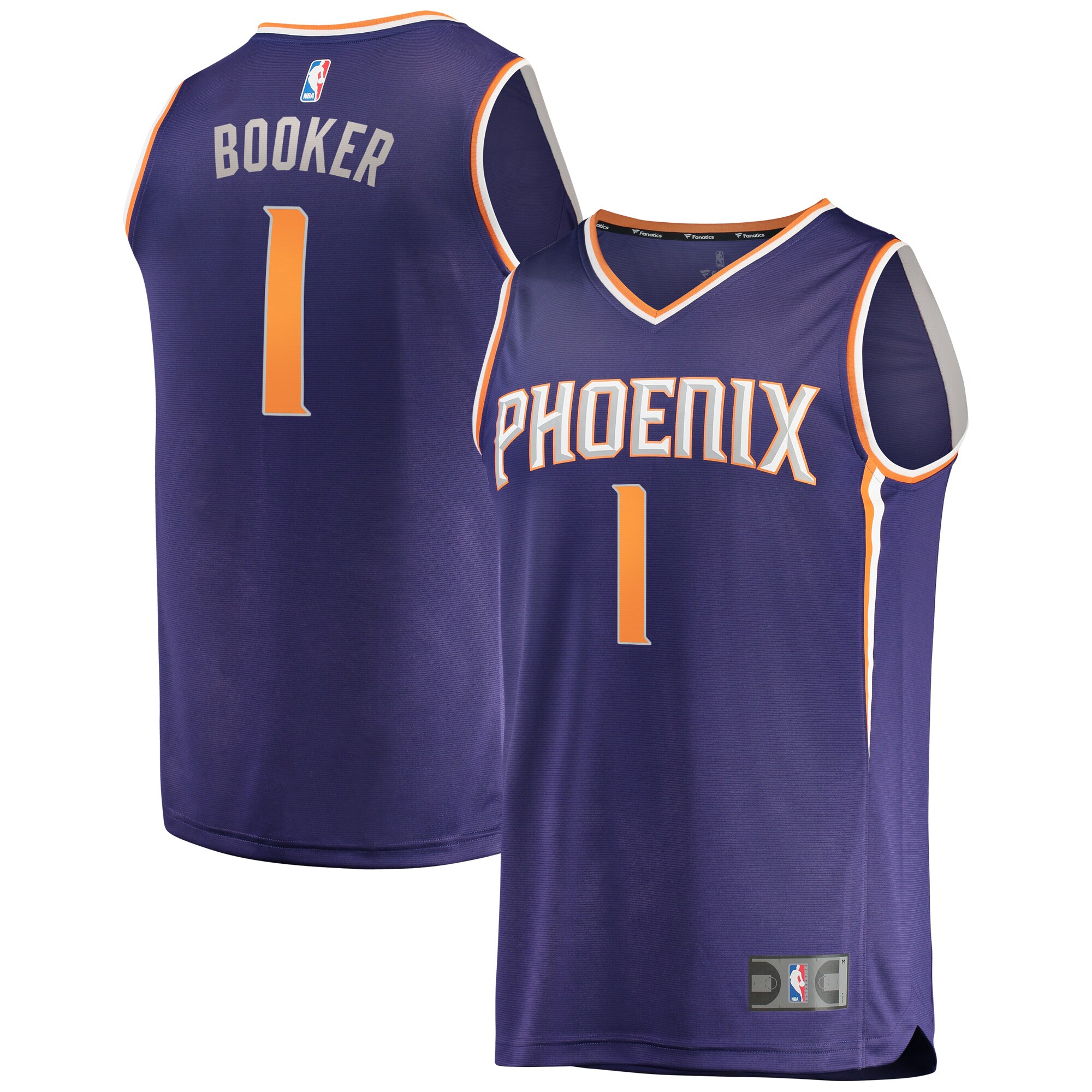 Devin Booker Phoenix Suns Fanatics Fast Break Replica Player Jersey - Icon Edition - Purple