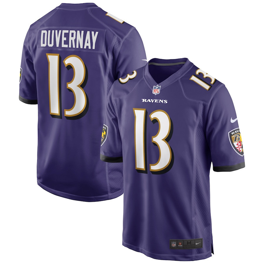 Devin Duvernay 13 Baltimore Ravens Men Game Jersey - Purple