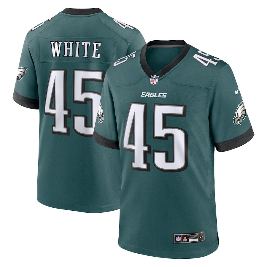 Devin White 45 Philadelphia Eagles Game Men Jersey - Midnight Green
