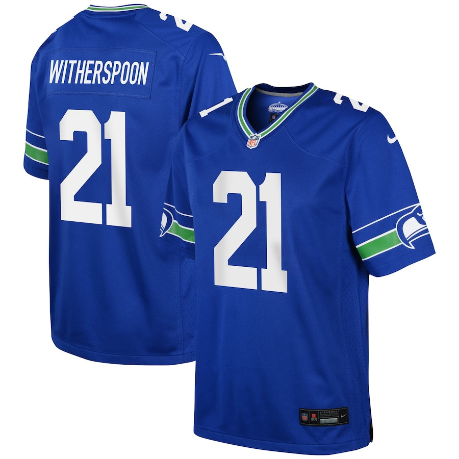 Devon Witherspoon 21 Seattle Seahawks YOUTH Game Jersey - Royal