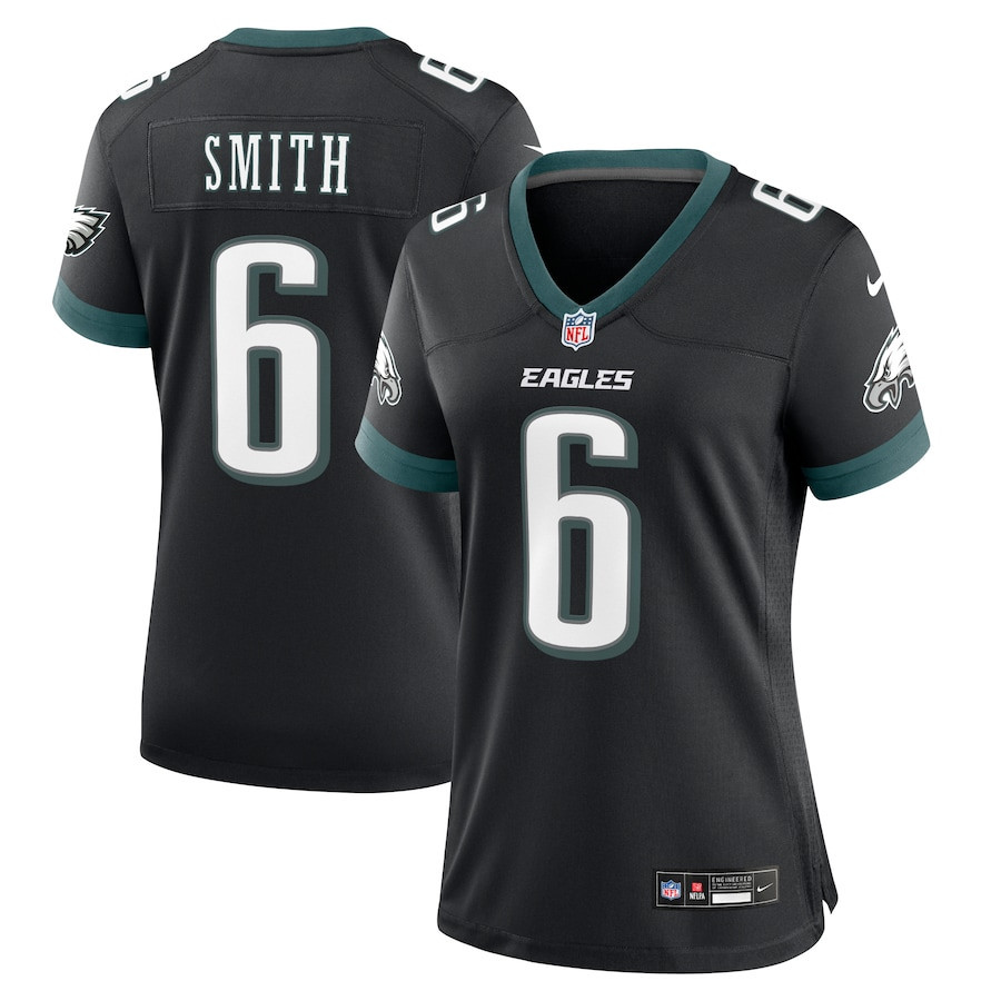 DeVonta Smith 6 Philadelphia Eagles Alternate Game Women Jersey - Black