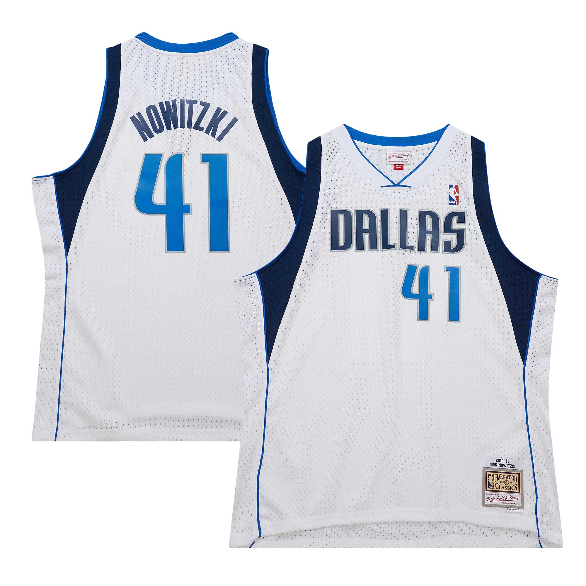 Dirk Nowitzki Dallas Mavericks Mitchell & Ness 2010\/11 Hardwood Classics Swingman Jersey - White