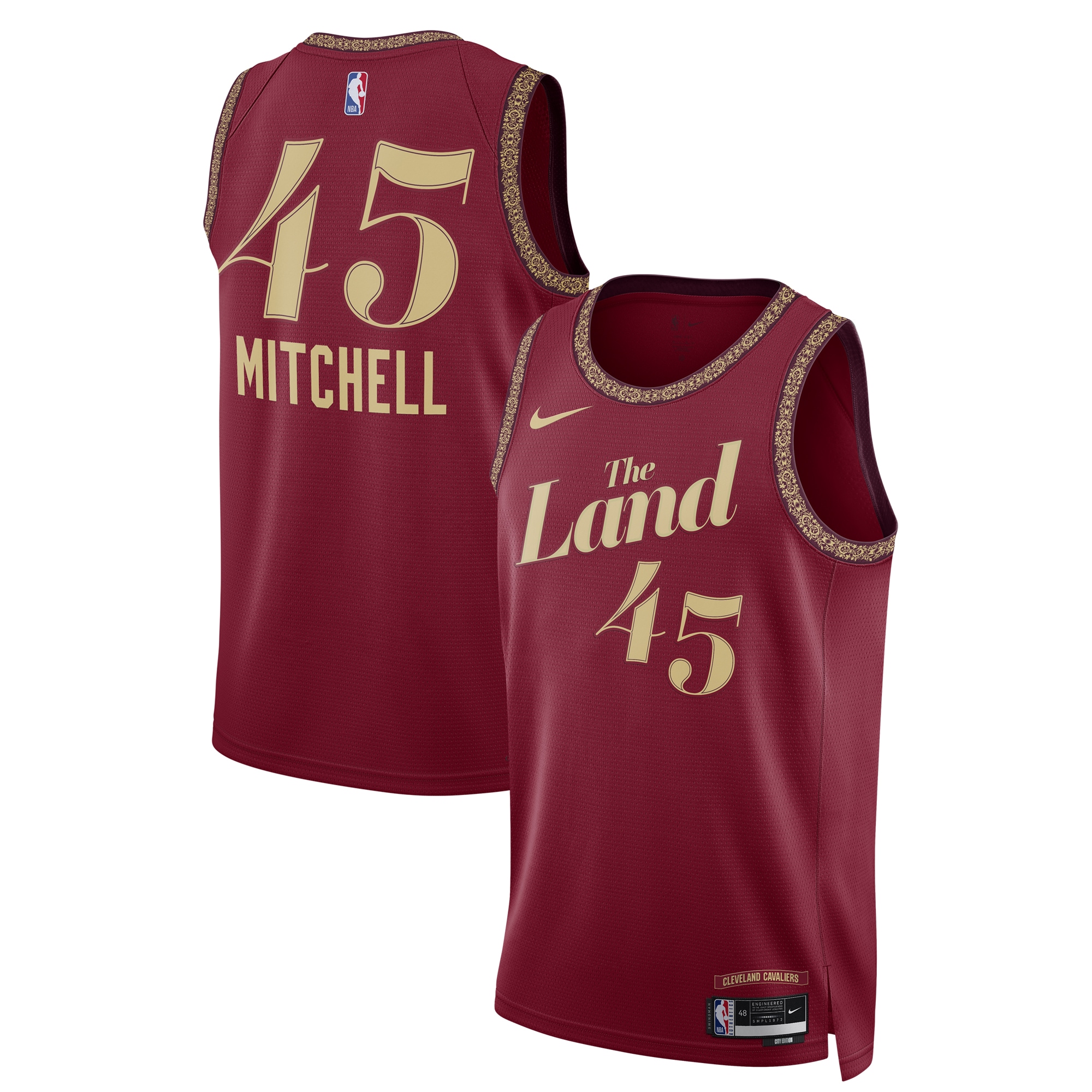 Donovan Mitchell Cleveland Cavaliers Unisex 2023\/24 Swingman Jersey - Wine - City Edition