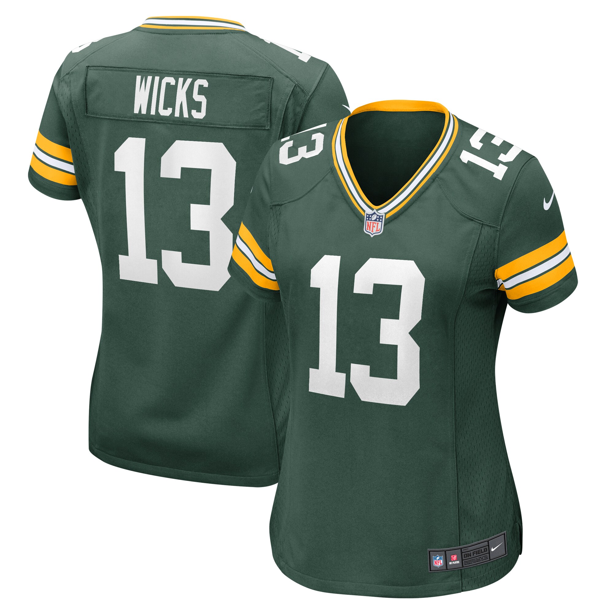 Dontayvion Wicks Green Bay Packers Women's Game Jersey - Green