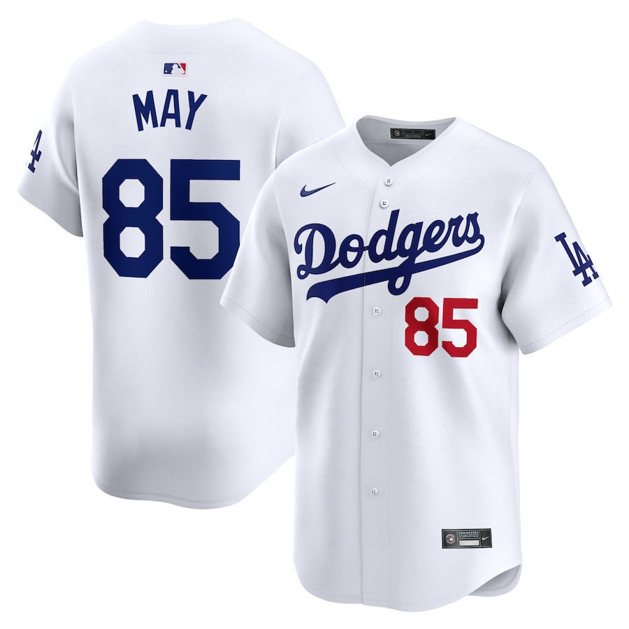 Dustin May 85 Los Angeles Dodgers Home Limited Player Men Jersey - White
