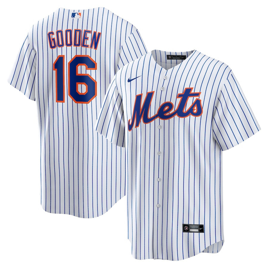 Dwight Gooden 16 New York Mets Home Men Player Jersey - White
