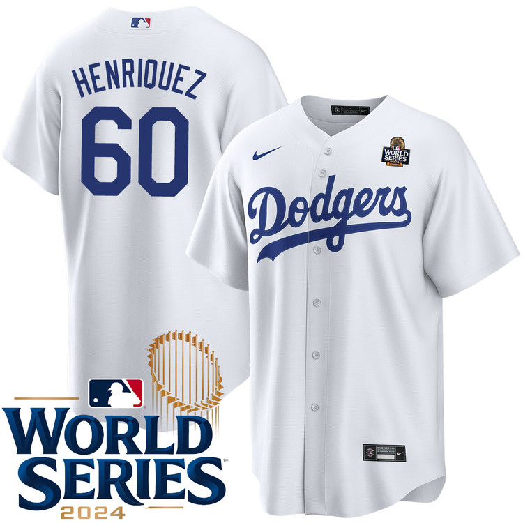 Edgardo Henriquez Los Angeles Dodgers Home World Series Jersey