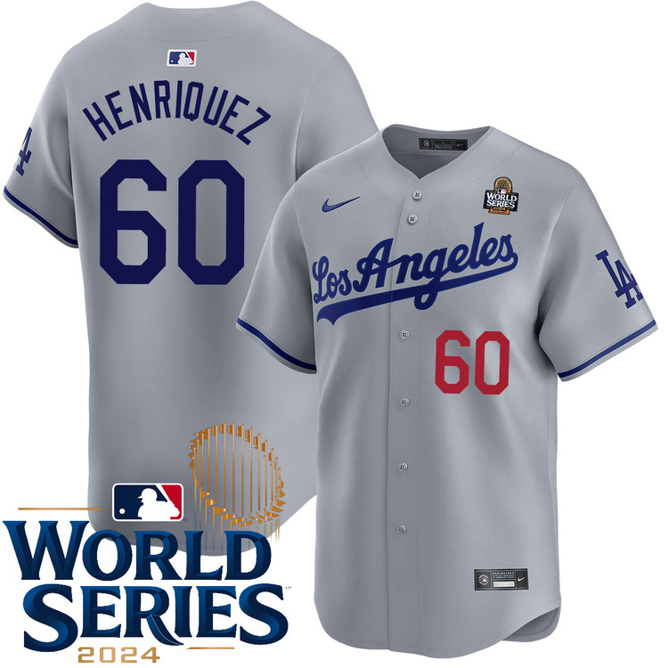 Edgardo Henriquez Los Angeles Dodgers Road Limited World Series Jersey