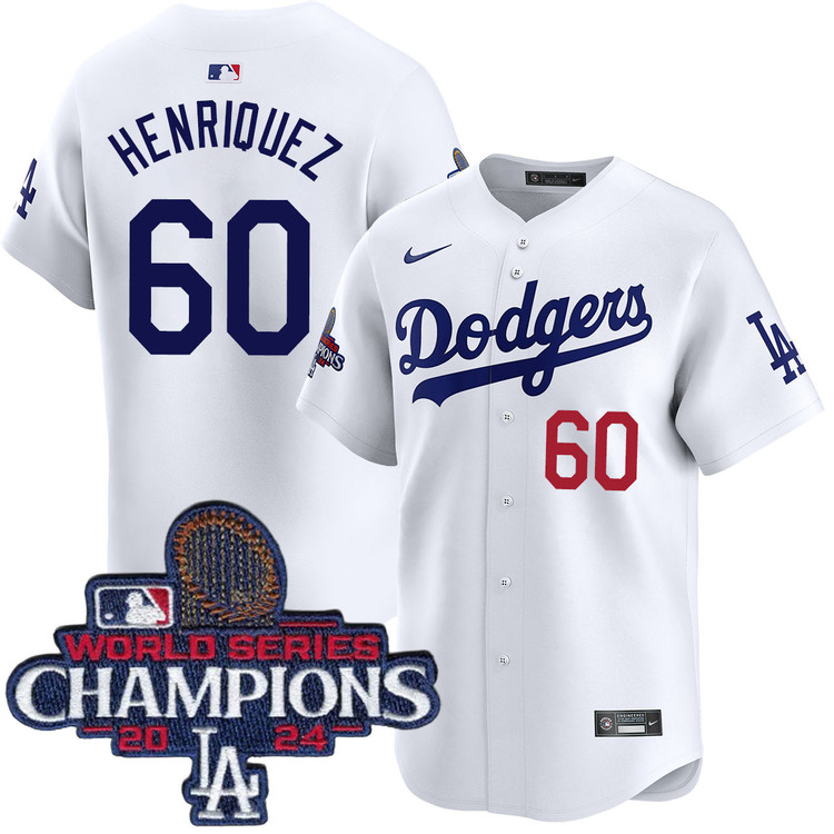 Edgardo Henriquez Los Angeles Dodgers Youth Home Limited World Series Champions Jersey