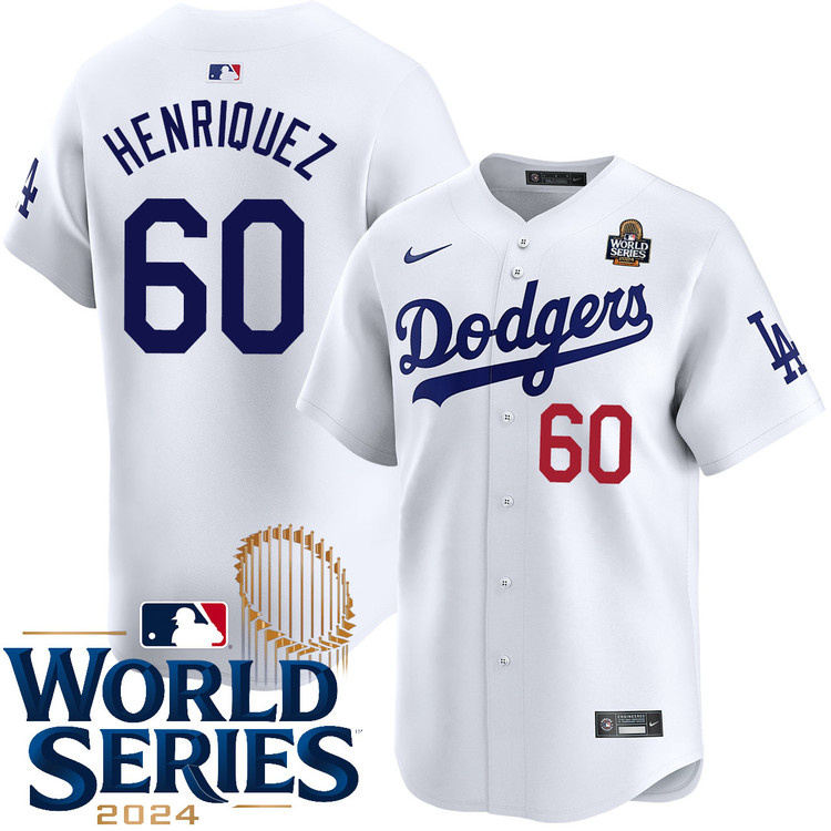 Edgardo Henriquez Los Angeles Dodgers Youth Home Limited World Series Jersey