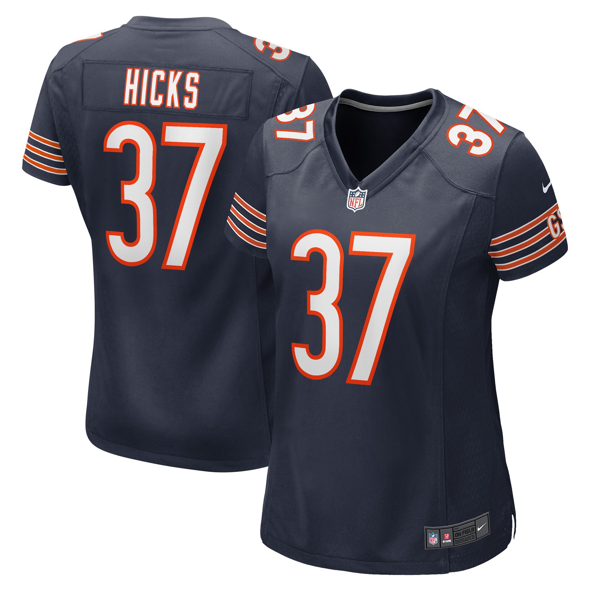 Elijah Hicks Chicago Bears Women's Game Player Jersey - Navy