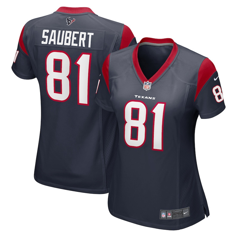 Eric Saubert 81 Houston Texans Women Game Jersey - Navy