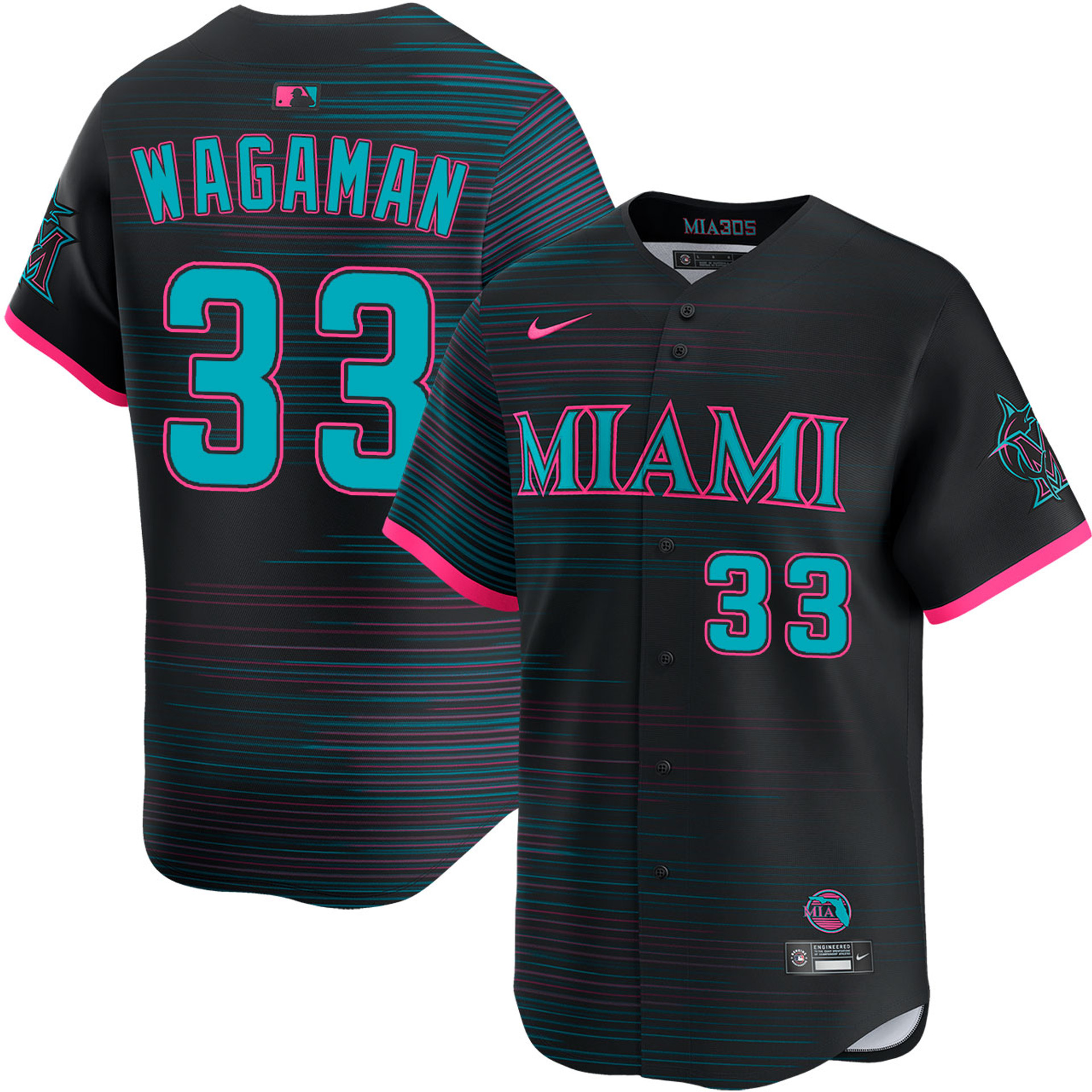 Eric Wagaman Miami Marlins City Connect 2.0 Limited Jersey