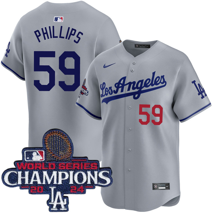Evan Phillips Los Angeles Dodgers Road Limited World Series Champions Jersey