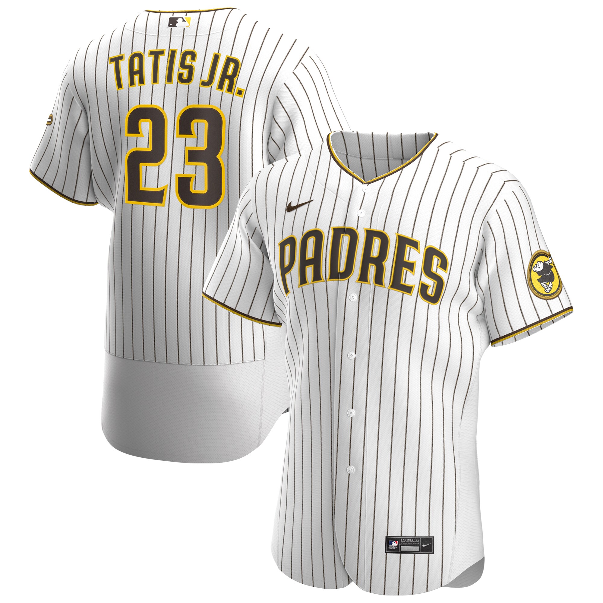 Fernando Tat\u00c3\u00ads Jr. San Diego Padres Home Authentic Player Jersey - White\/Brown