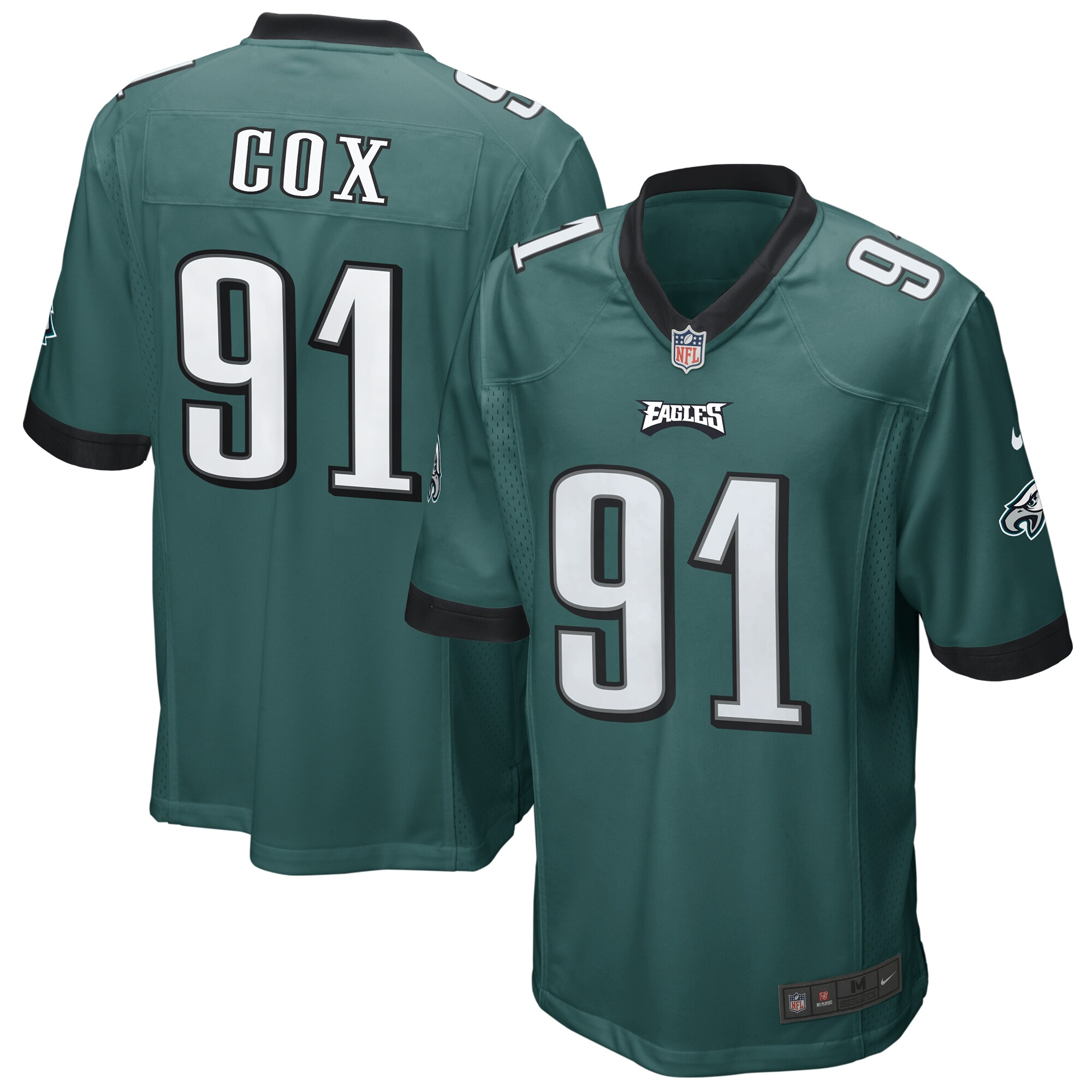 Fletcher Cox Philadelphia Eagles Game Jersey - Midnight Green
