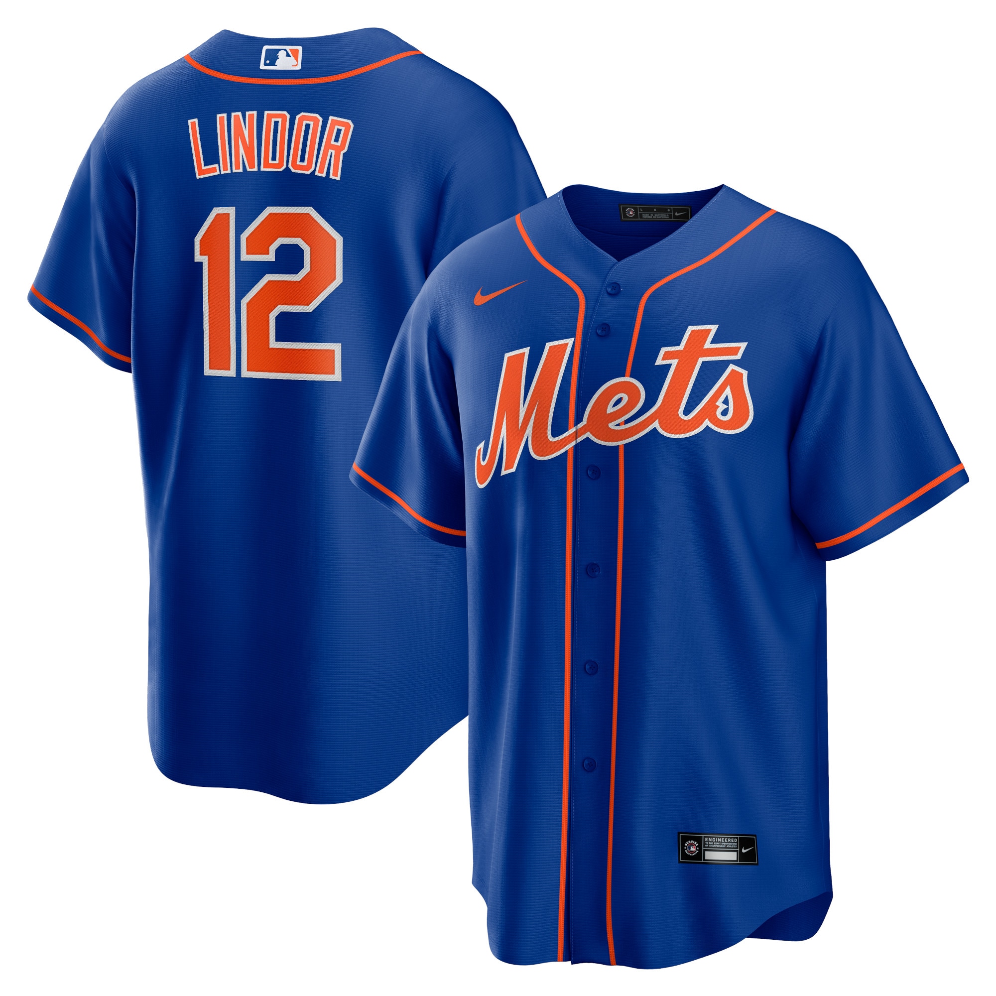 Francisco Lindor New York Mets Alternate Replica Player Jersey - Royal