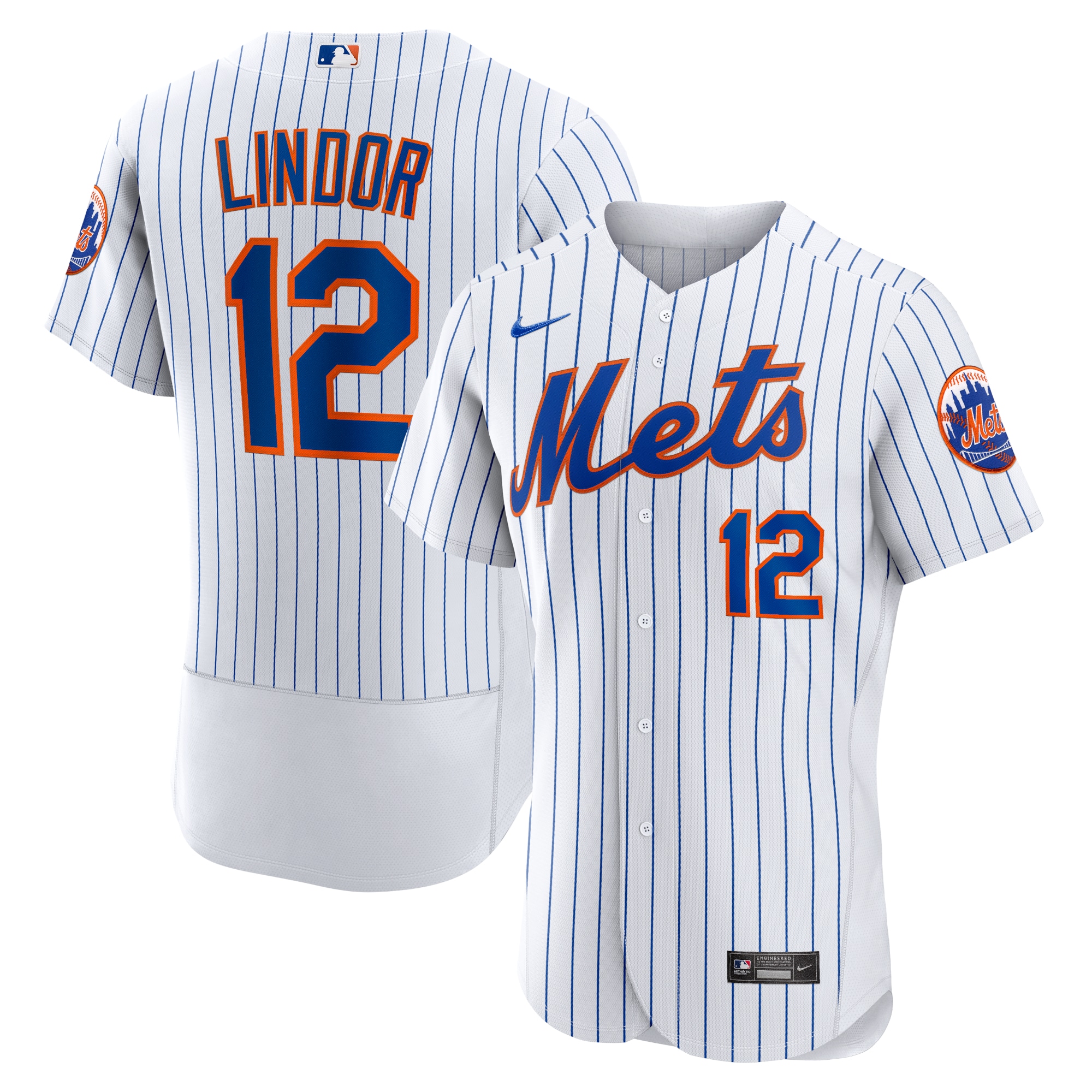 Francisco Lindor New York Mets Home Authentic Player Jersey - White