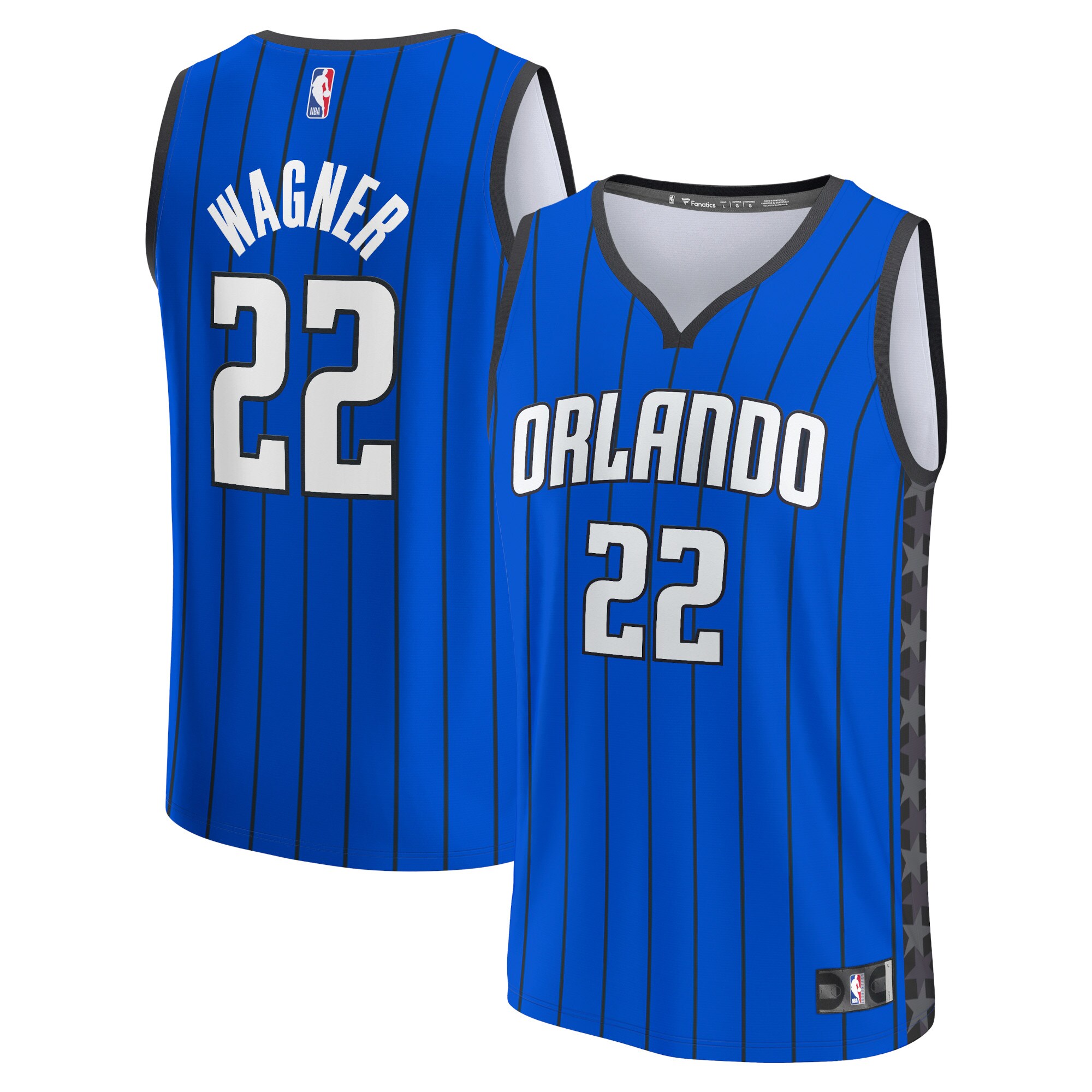 Franz Wagner Orlando Magic Fanatics Fast Break Replica Player Jersey - Statement Edition - Blue